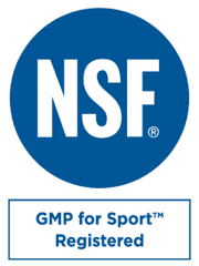 NSF Certified logo with text "GMP Registered Dietary Supplements" NSF Certified logo with text "GMP Registered Dietary Supplements"